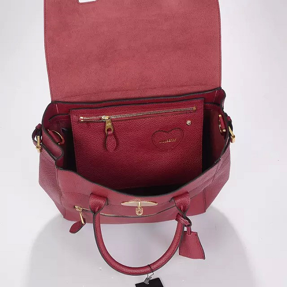 2014 A/W Mulberry Large Cara Delevingne Bag Oxblood Natural Leather